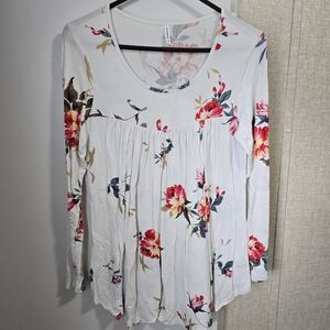 Floral Long Sleeve Women's Top